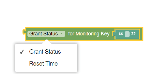 Grant Status for Monitoring Key Grant Status for Monitoring Key