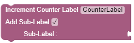 Increment Counter Label Increment Counter Label