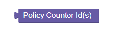 Policy counter IDs block image Policy counter IDs block image