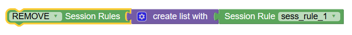 Remove Session Rules Condition Remove Session Rules Condition