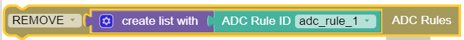 Remove Specified ADC Rule Remove Specified ADC Rule