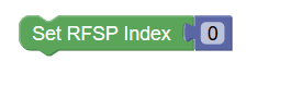 Set RFSP Index action block Set RFSP Index action block