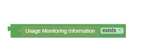 Usage Monitoring exists Usage Monitoring exists