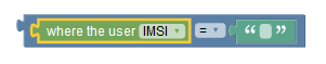 where the user IMSI block where the user IMSI block