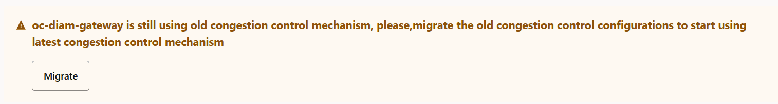 Diameter Gateway Data Migration Warning