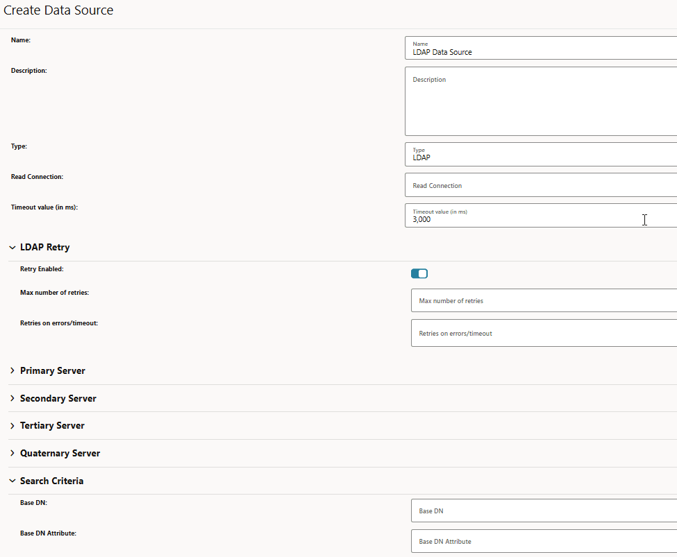 LDAP Data Source