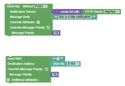 Block to Override Message Priority Block to Override Message Priority