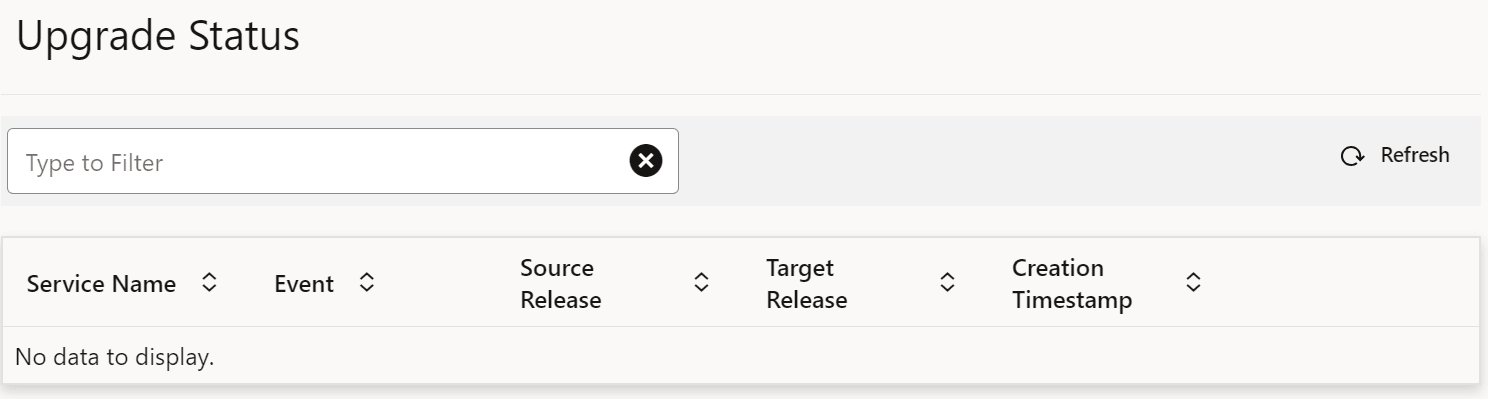 Upgrade and Rollback Events