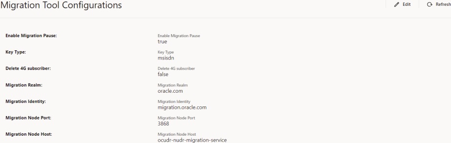 Migration Tool Configurations