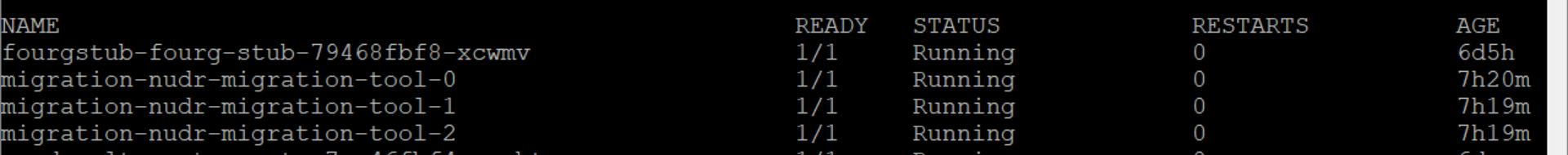 Migration Tool support for Multiple Pods