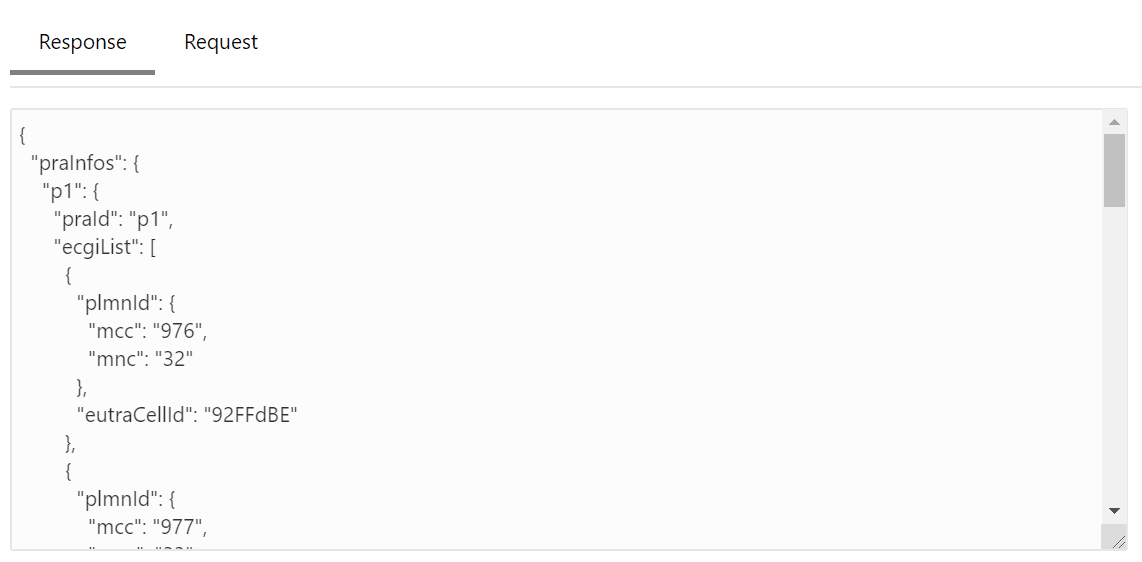 Provisioning PCF Get Response