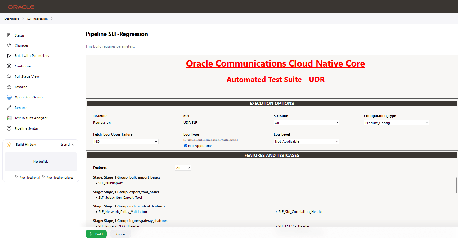 Build with Parameters Build with Parameters