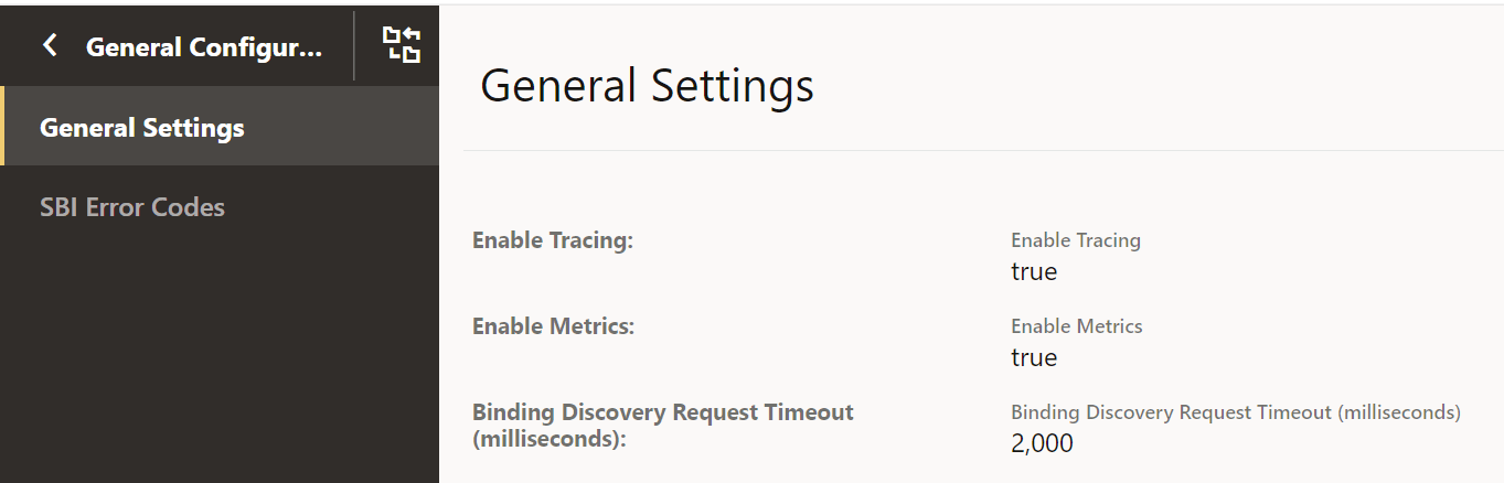 General Settings