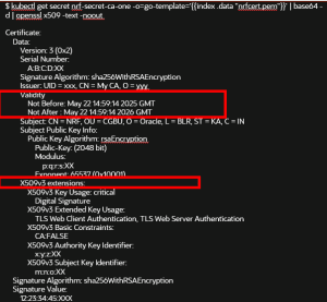 Missing Certificate Configurations