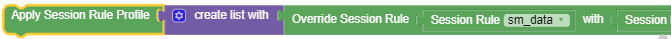 Apply Session Rule block
