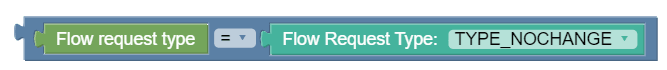 Flow request type policy condition