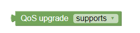 QoS Upgrade condition block