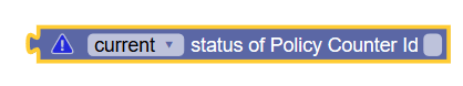 deprecated block for status of policy counter ID