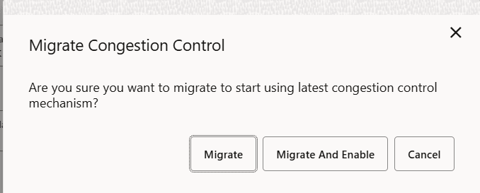 Migrate Congestion Control