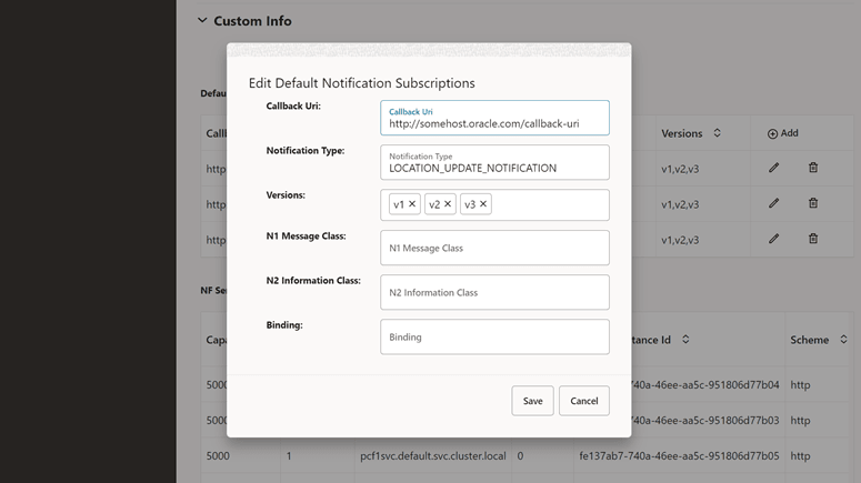 Edit Default Notification Subscriptions