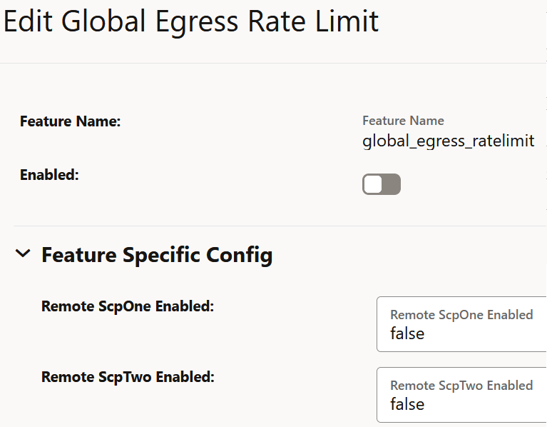 Enabling the Global Egress Rate Limiting
