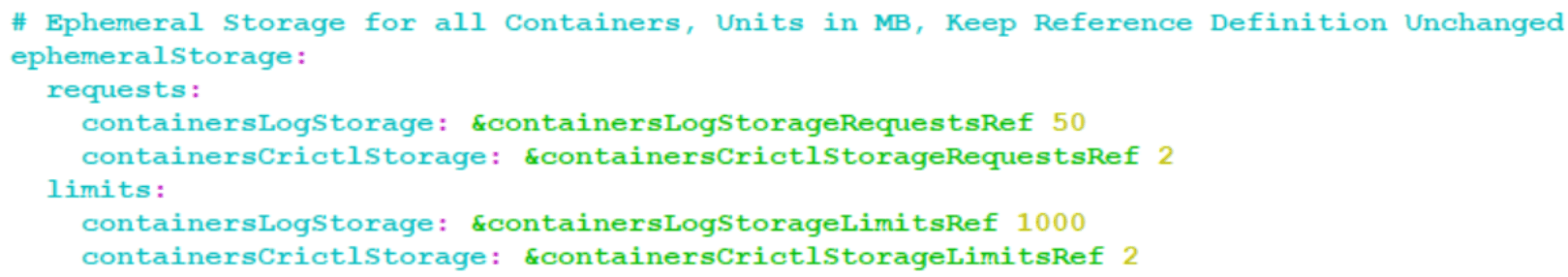 Configuring Container Log Storage