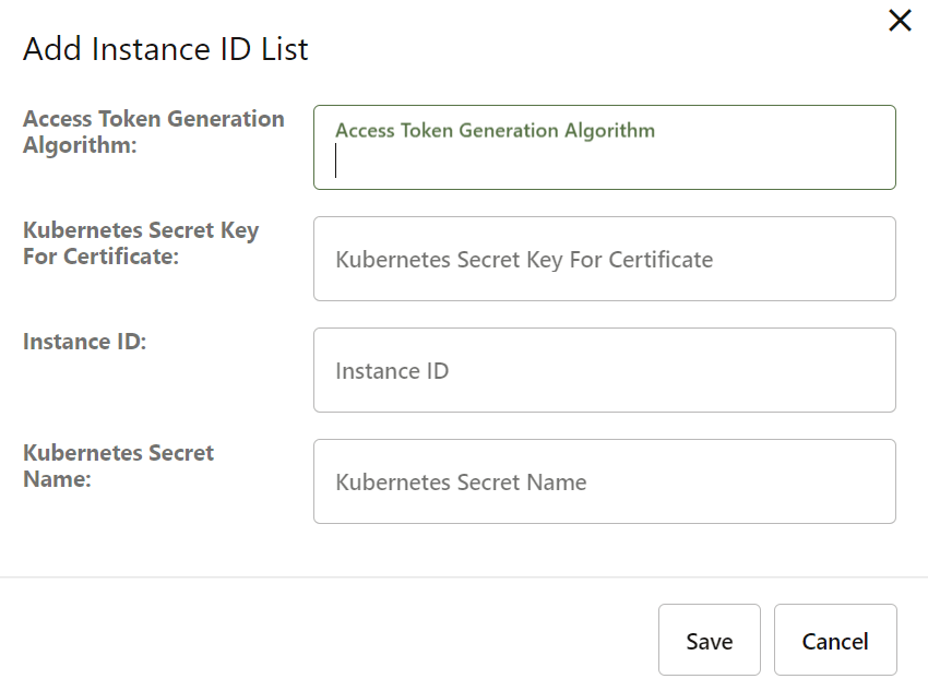 Add Instance ID List