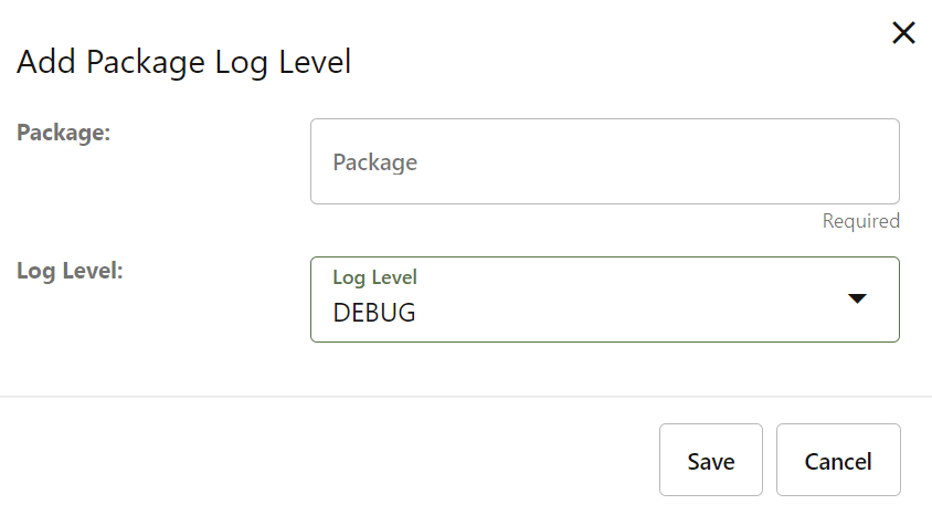 Add Package Log Level