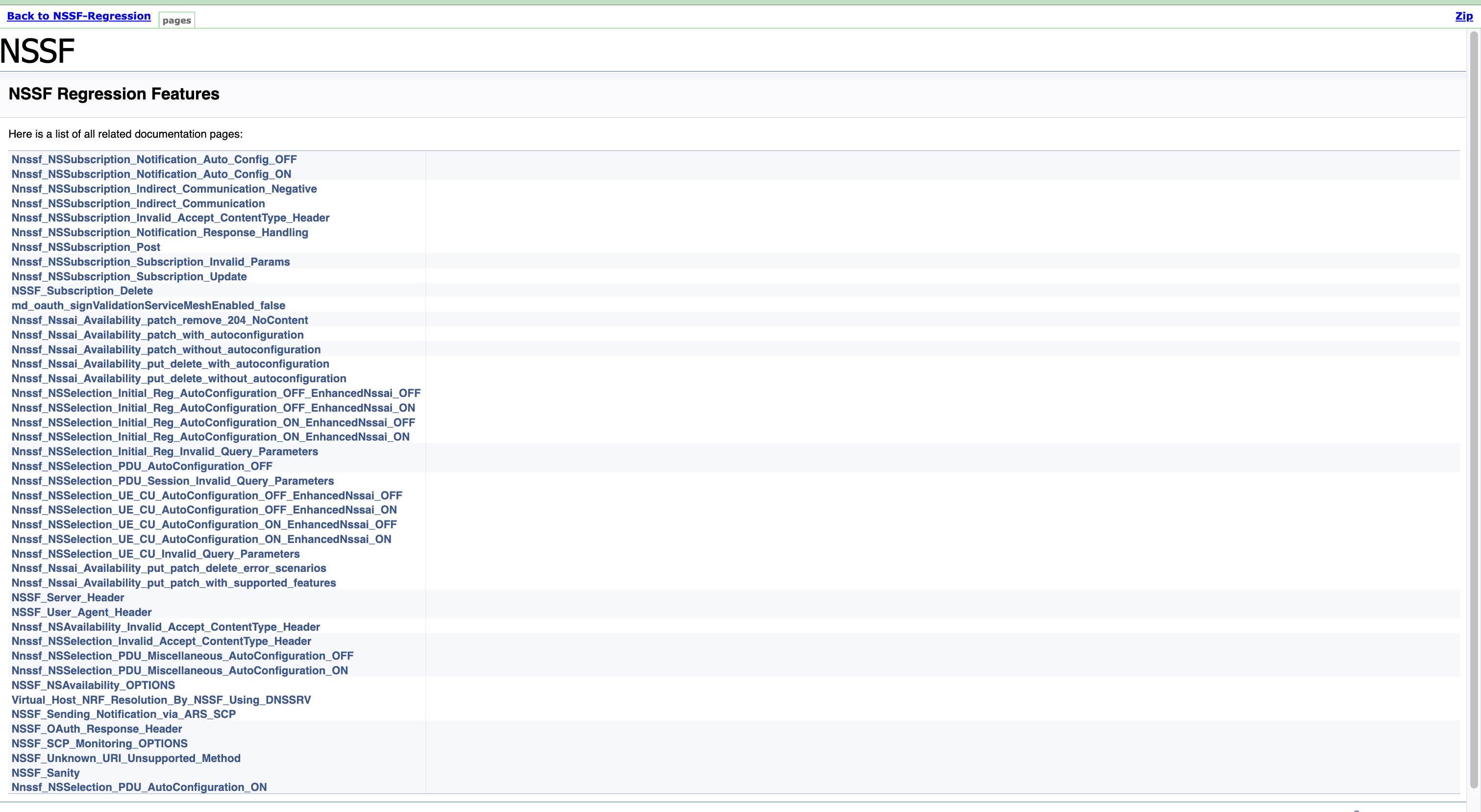 NSSF - Documentation Sample