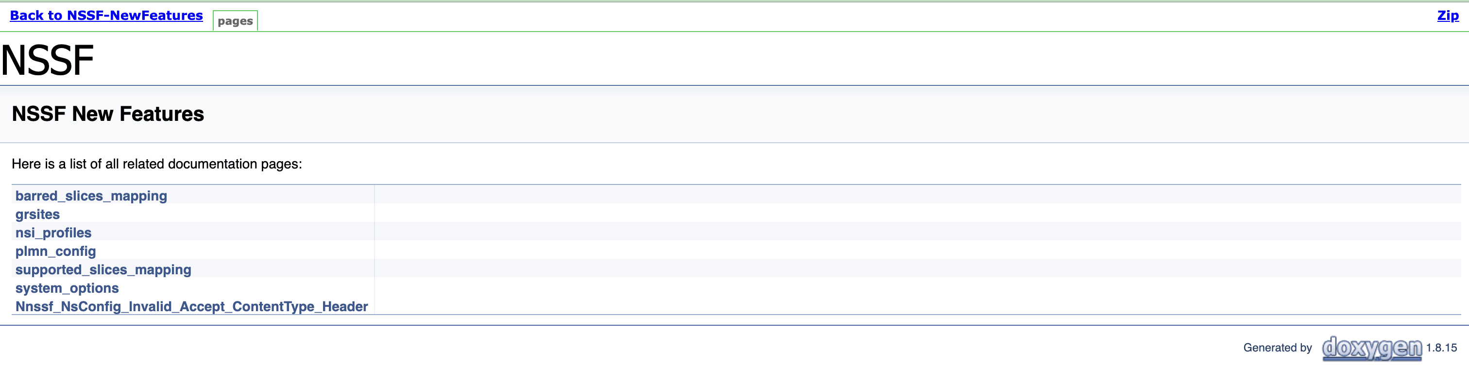 NSSF - Documentation
