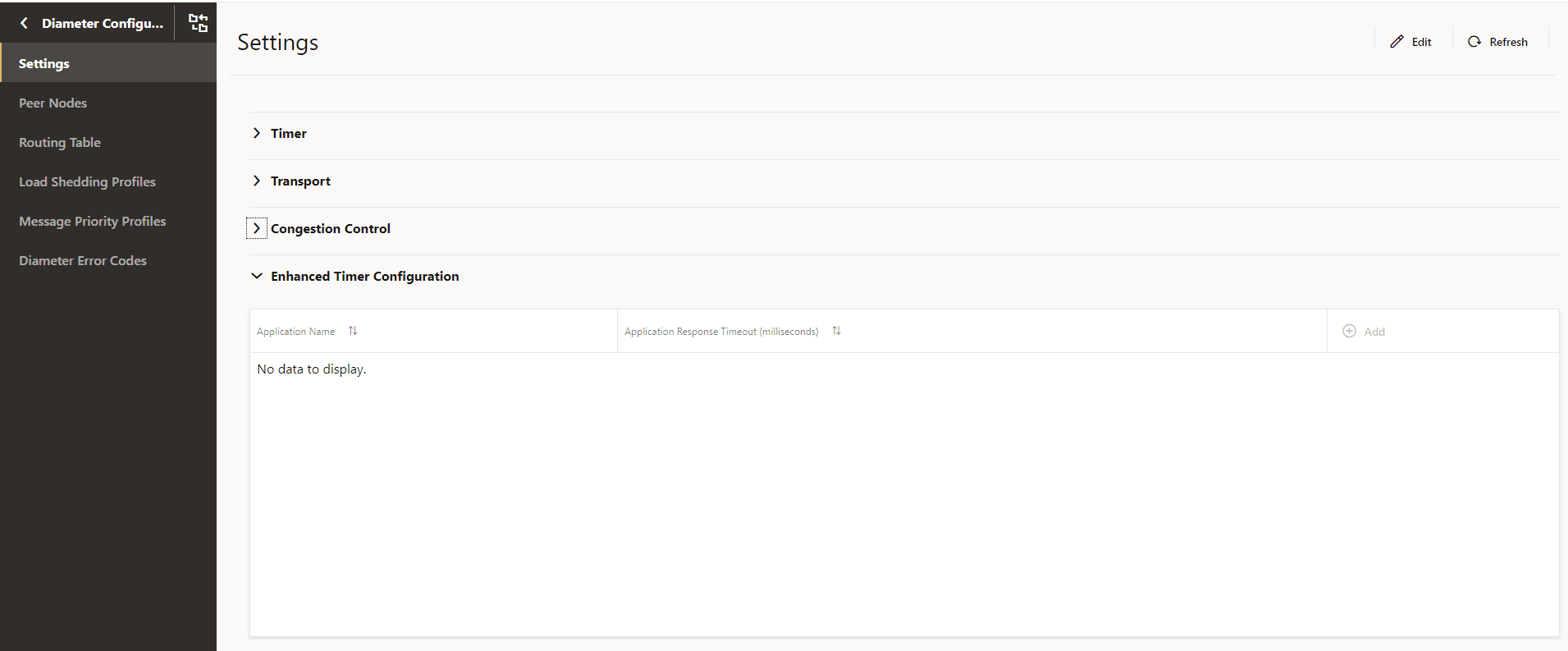 Enhanced Timer Configuration