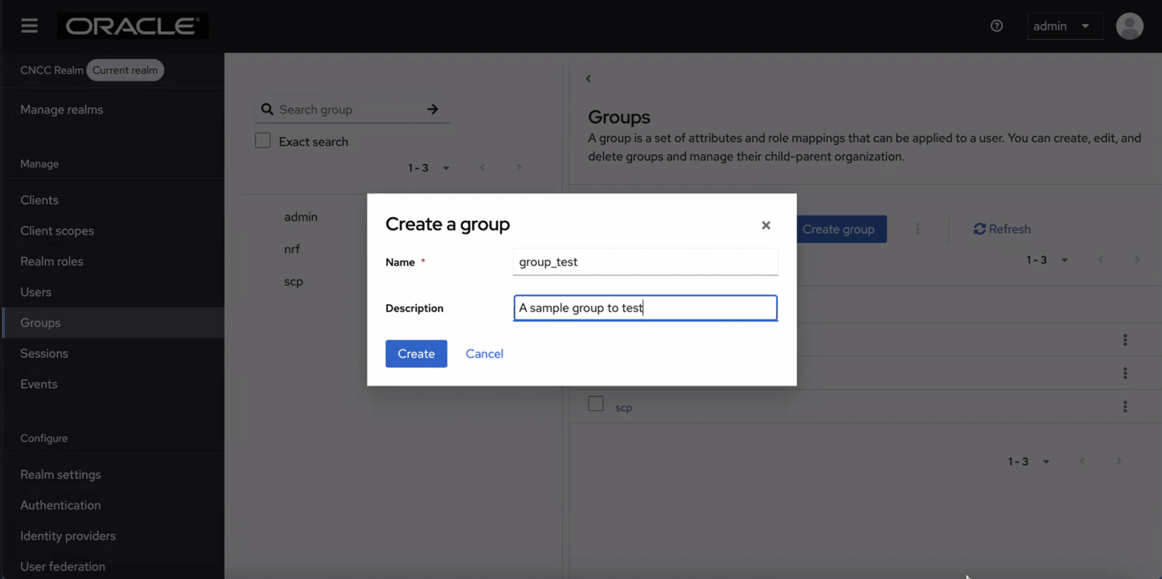 Create a group Create a group