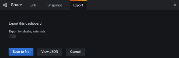 Saving the Dashboard in Local Repository