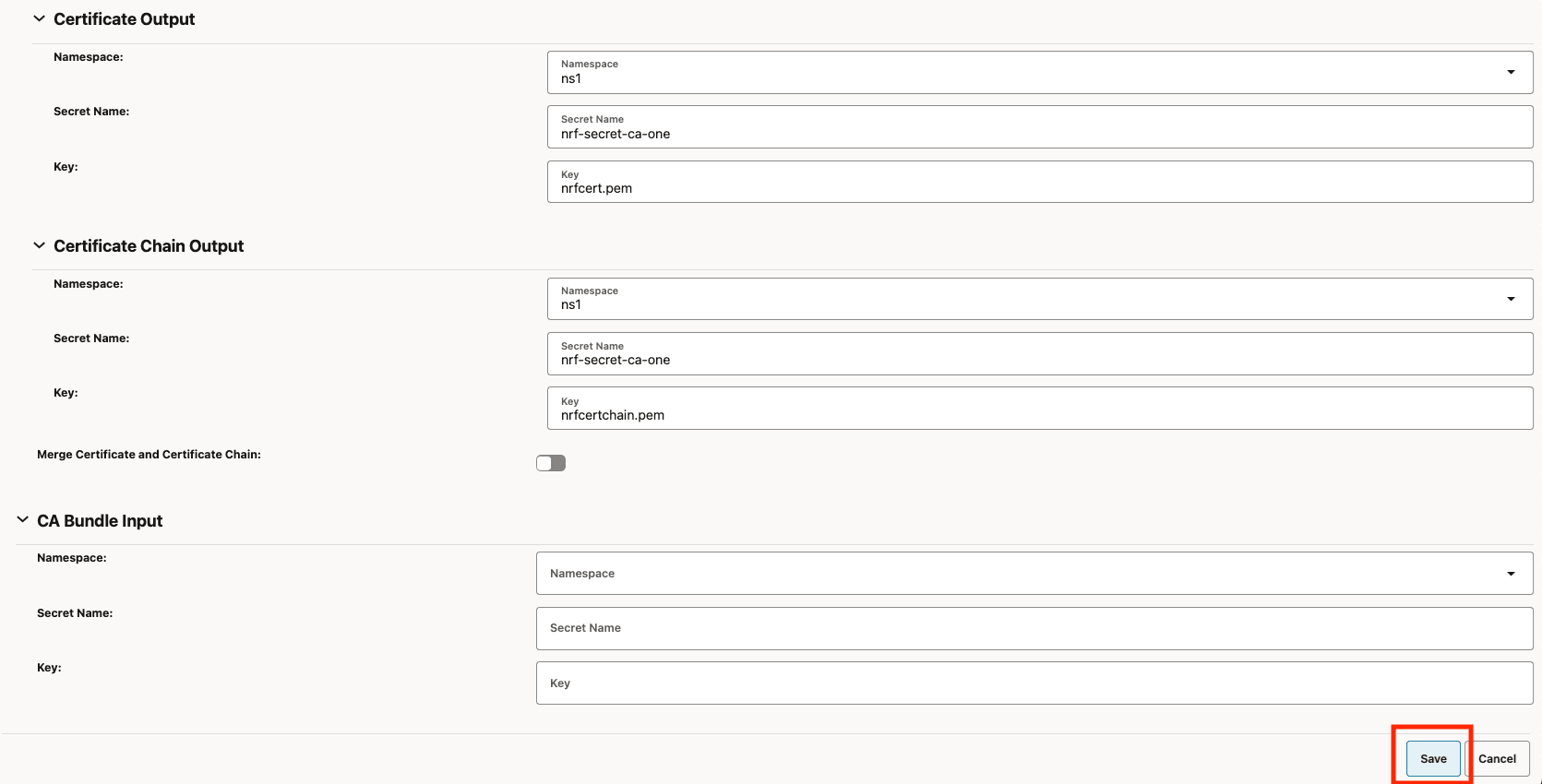 Click Save Click Save