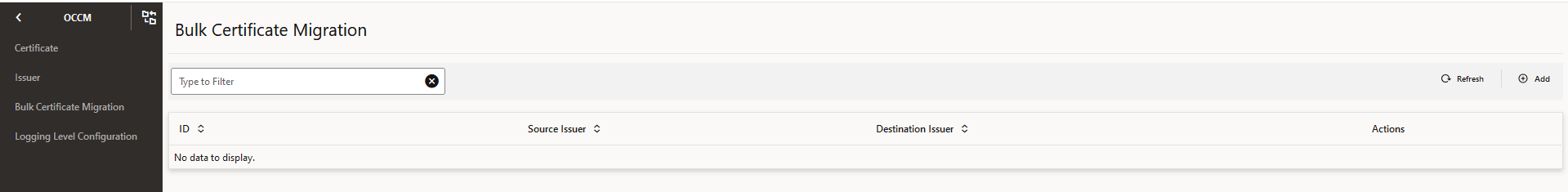 Bulk Certificate Migration