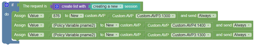 Sample policy that is called in the preceding sample policy