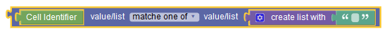 The screen capture shows a sample policy condition, where the cell identifier matches one of the specified CI values.