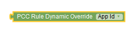 pcc rule dynamic override block