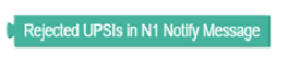 Rejected UPSI in N1 Notify Message
