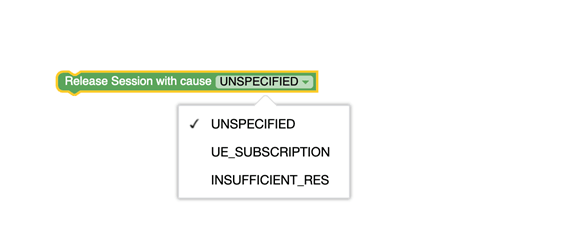 Release Session with cause