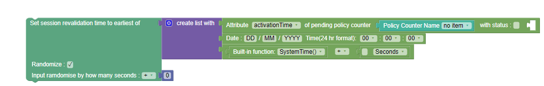 set session revalidation time to earliest of