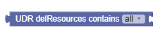 UDR delResources contains