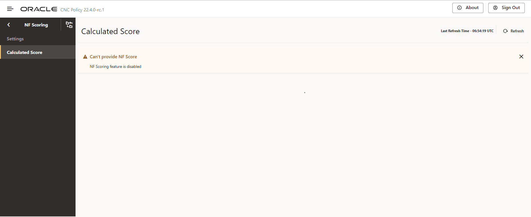 NF Scoring Disabled