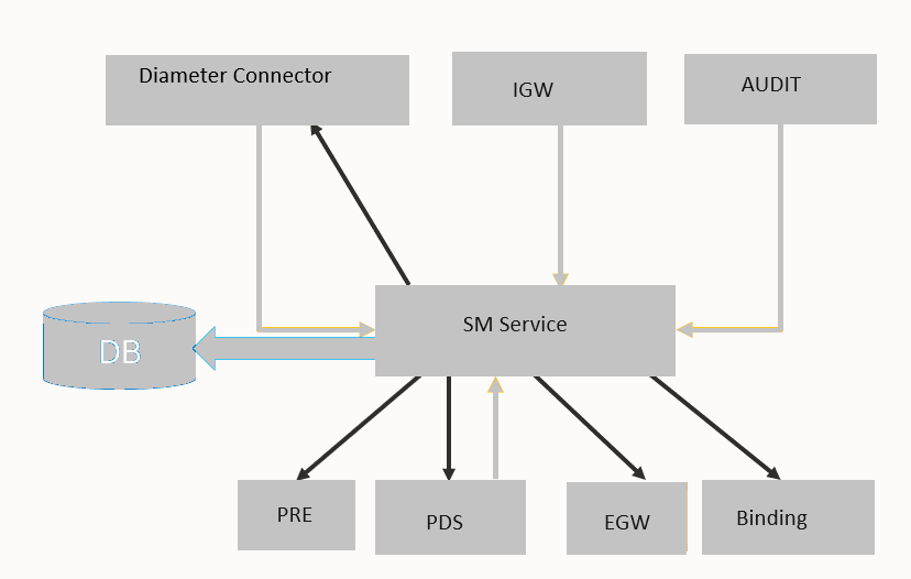 Policy Services and SM service interaction