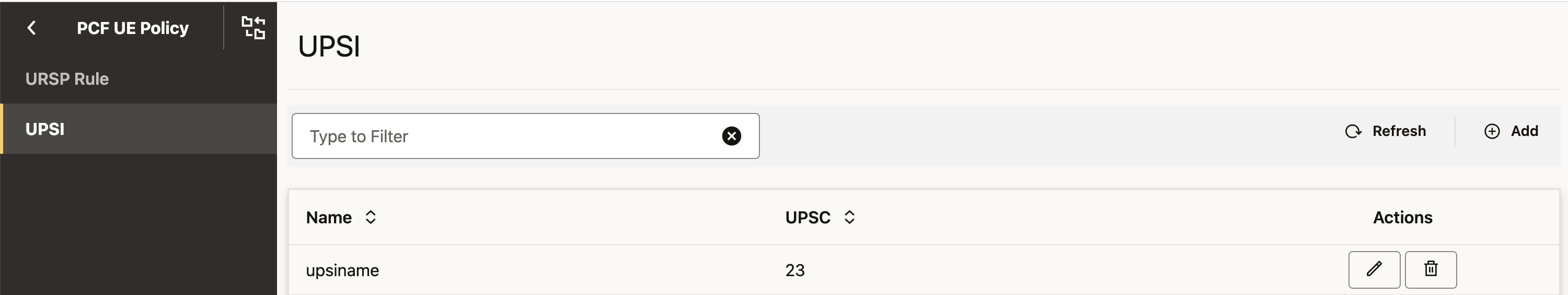 Displaying the UPSI Name