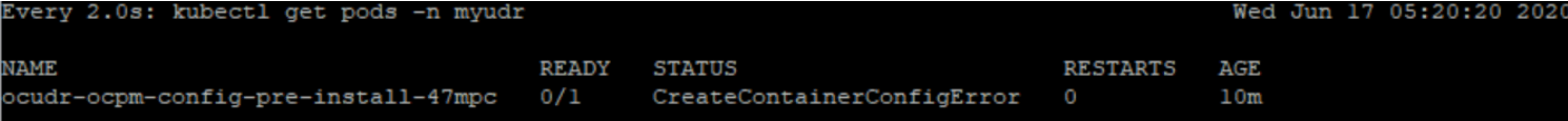 Config Server Container Status