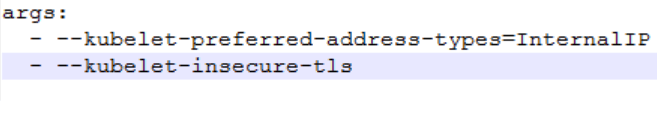 metrics-server yaml file