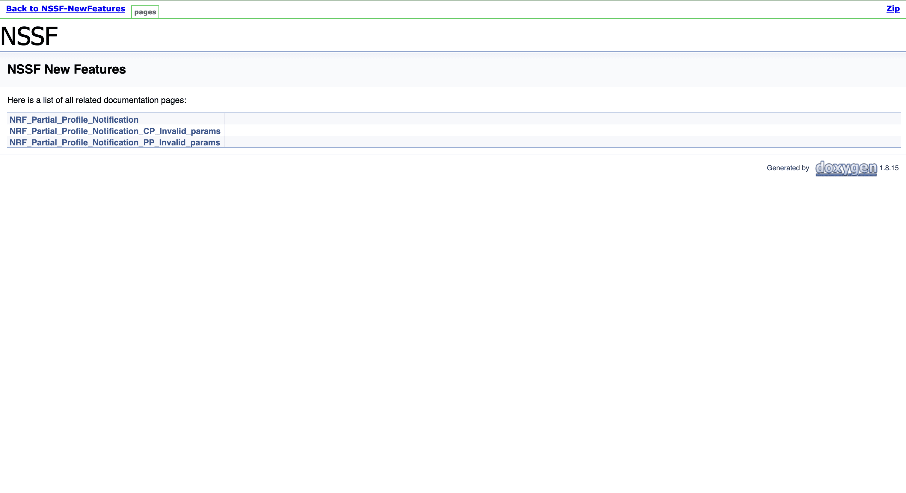NSSF - Documentation