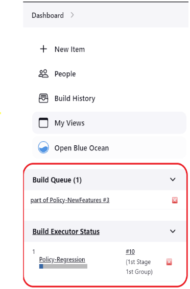 Build Executor Status