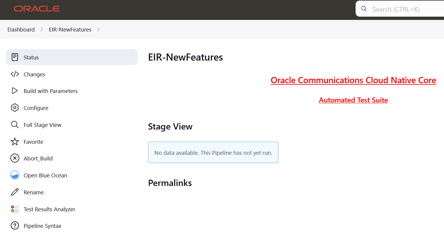 EIR NewFeatures Pipeline